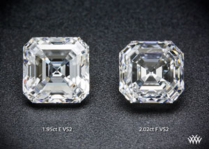 asscher cut diamonds comparison